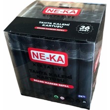 Ne-Ka Refil Tahta Kalem Kartuş Yedeği Mürekkebi Siyah 36'lı