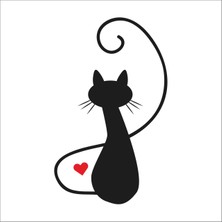 Technopa Kalpli Kedi Folyo Sticker 113 80 cm Uzunluk