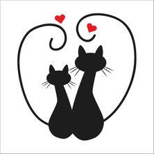 Technopa Kalpi Kedi  Folyo Sticker 115 80 cm Uzunluk