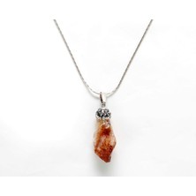 Als Sitrin Doğal Taş Kolye + Zincir