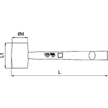 Ceta Form L16-50 Lastik Tokmak (50 Mm)