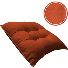 Enes Mefruşat 4 Adet Bambu Sandalyesi Kare Oturma Minderi 50X50