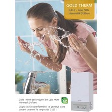 Gold Therm G115 11,5 Lt. Doğalgazlı Hermetik Şofben (Baca Dahil)