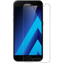 Case World Samsung A7 2017 Temperli Ekran Koruyucu Cam Şeffaf