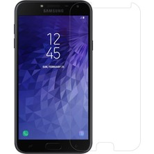 Case World Samsung Galaxy J4 Temperli Ekran Koruyucu Cam Şeffaf