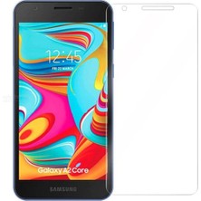 Case World Samsung A2 Core Temperli Ekran Koruyucu Cam Şeffaf
