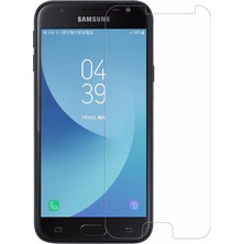 Case World Samsung Galaxy J3 2017 Temperli Ekran Koruyucu Cam Şeffaf
