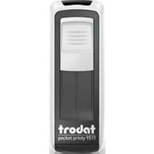 Trodat 9511 Gümüş Gövdeli Kişisel Küçük Boy Kaşe 38 x 14 mm