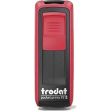 Trodat 9512 Kırmızı Gövde Standart Firma Kaşesi 47 x 18 mm