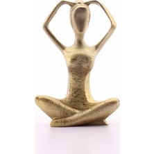 Hediye Filesi Yoga Yapan Kız Gold Biblo