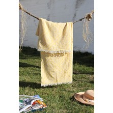 Baveno  Pamuklu 90 x 180 cm Peştemal Plaj Havlusu Jakarlı