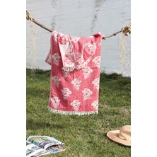 Baveno  Pamuklu 90 x 180 cm Peştemal Plaj Havlusu Kurukafa Jakarlı