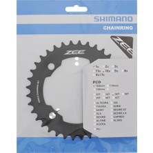 Karışık Shimano Zee FC-M640  104MM Bcd 36T  Yaprak Dişlisi 10VITES Uyumlu