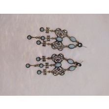 Hdmarketim Vintage Otantik Sallantılı Sevimli Anadolu Taşlı Küpe