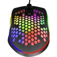 MF Product Strike 0576 RGB Kablolu Gaming Mouse Siyah