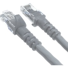 Derkab 10 Metre Cat6 Network-Ağ-Ethernet Kablosu Gri