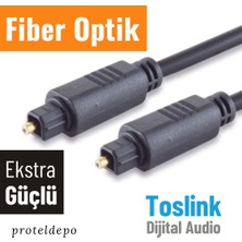 IRENIS Fiber Optik Toslink Ses Kablosu, Ekstra Kalın, 10 metre