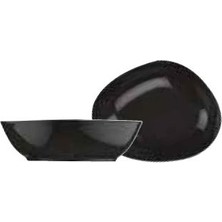 Kütahya Porselen Galaxy 23 cm Kase Mıx Granul Antrasıt