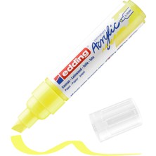 Edding 5000 Kalın Uçlu Akrilik Markör - Fosforlu-Sarı - 5-10 Mm’Lik Kesik Uç