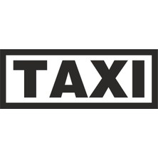 Sticker Atölyesi Taxi Yazı Sticker - 15187