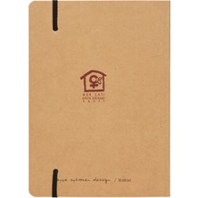 Mor Çatı Kraft Bisiklet Defter Açık Kahverengi 15 x 21 cm