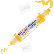 Edding 5400 Akrilik 3D Double Liner - Trafik Sarı - 2-3, 5-10 Mm’Lik 2 Başlık