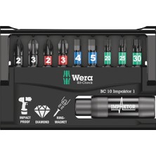 Wera Bit-Check 10 İmpaktor Bits Set 1 05057680001