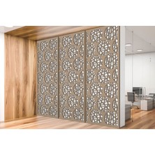 Liar Ahşap Seperatör (Paravan) - KSP-104 - (10 mm) - (69 cm x 139 cm) - (Ham)