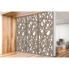Liar Ahşap Seperatör (Paravan) - KSP-212 - (18 mm) - (69 cm x 139 cm) - (Ham)