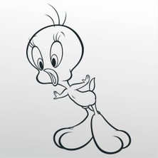 Technopa Folyo Sticker Tweety 200 cm Uzunluk