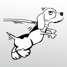 Technopa Folyo Sticker Kızgın Köpek 200 cm Uzunluk