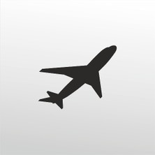 Technopa Folyo Sticker Uçak 200 cm Uzunluk