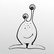 Technopa Folyo Sticker Uzaylı 101 90  cm Uzunluk