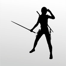 Technopa Folyo Sticker Samurai 20 cm Uzunluk
