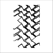 Technopa Oto Lastik İzi Folyo Sticker 8 200 cm Uzunluk