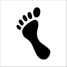 Technopa Ayak İzi Folyo Sticker 1 200 cm Uzunluk