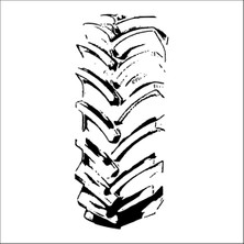 Technopa Oto Lastik İzi Folyo Sticker 13 50 cm Uzunluk