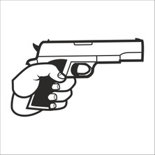 Technopa Silahlar Folyo Sticker 6 40 cm Uzunluk