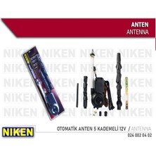 Niken Otomatik Anten 5 Kademeli 12 Aparatlı 12V