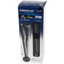 Pensan 2210 Tükenmez My-Pen 1.0 mm 25'li Siyah