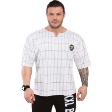 Big Sam Oversize Ekru Antrenman Tişörtü Big Sam 3130