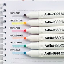 Artline 660 Fosforlu Kalem Pastel Serisi 6 Renk Set