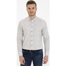 Pierre Cardin Erkek Haki Regular Fit Uzun Kollu Gömlek 50233052-VR027