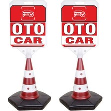 Burada Reklam ve Medikal Otocar Reklam Uyarı Yönlendirme Dubası2 Adet A+ Plastik