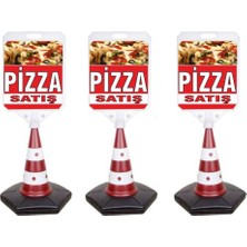 Burada Reklam ve Medikal Pizza Reklam Uyarı Yönlendirme Dubası3 Adet A+ Plastik