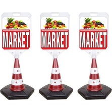 Burada Reklam ve Medikal Market Reklam Uyarı Yönlendirme Dubası 3 Adet A+ Plastik