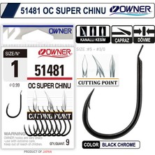 Owner 51481 Cut Super Chinu Black Chrome iğne