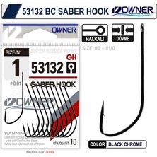 Owner 53132 Saber Hook Black Chrome iğne