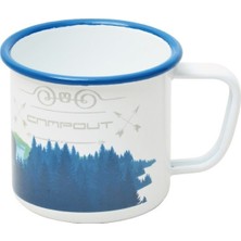 Nurgaz Ng C008 Beyaz Doğa Emaye Kamp Kupası OC523