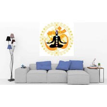 Kt Decoration Özel Tasarım Mandala Yoga Tek Parça Duvar Sticker